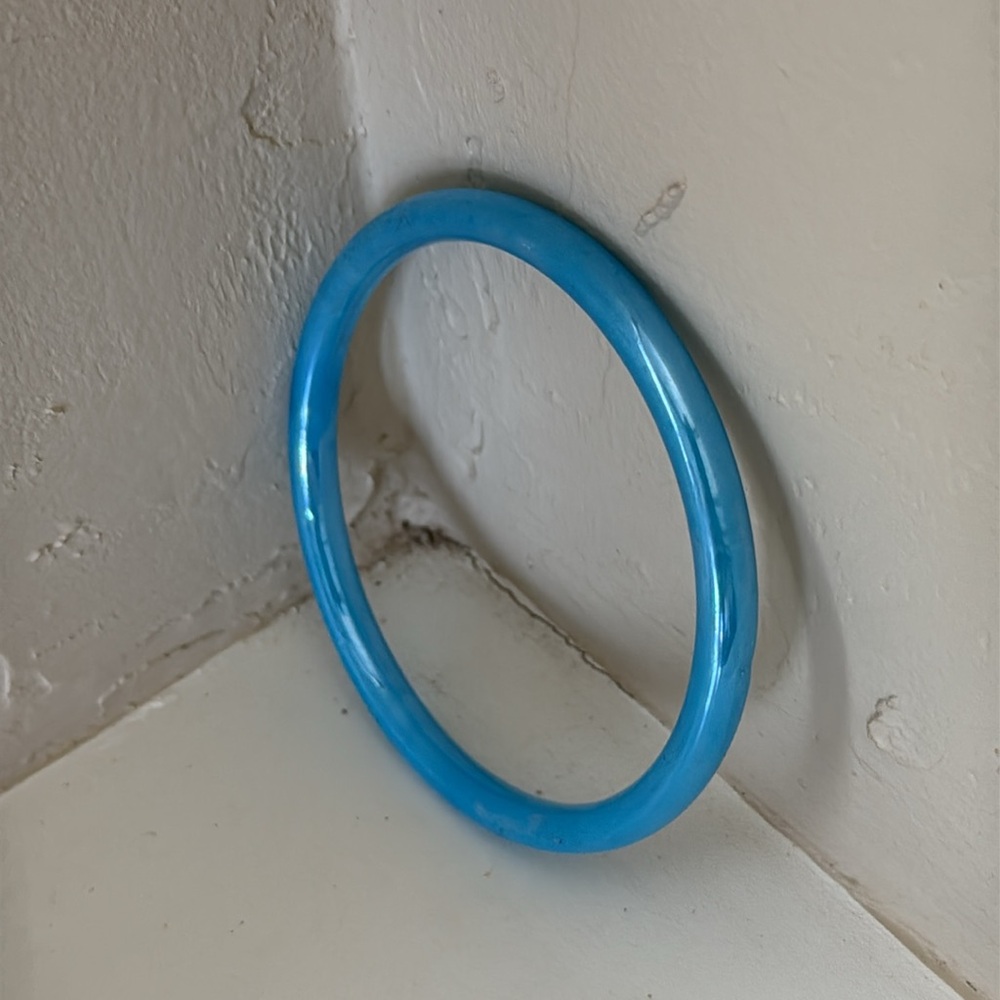 Blue Bangle Bracelet - Picture 3 of 3